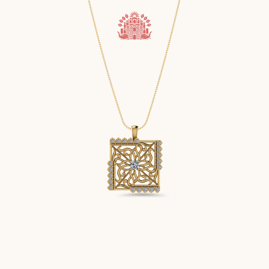 Jharokha Necklace with Chain