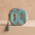 Handblock Jewelry Pouch